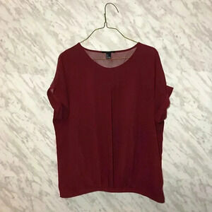 5 for $25 | Forever  21 Blouse Maroon Size Small